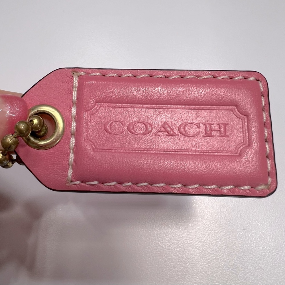 Coach Pink Bag Tag - Picture 5 of 6